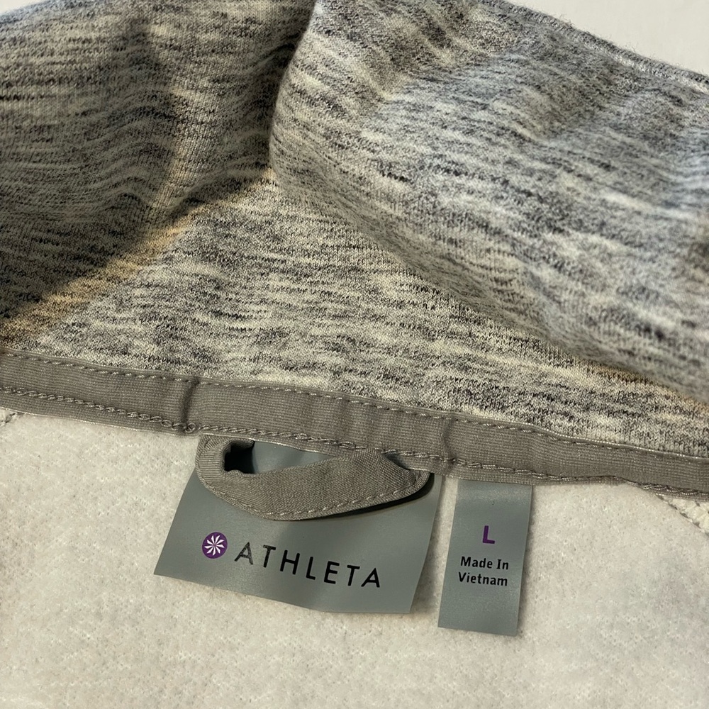 Athleta Stronger Gray Heather Zip Up Vest Women’s Size Large - Picture 11 of 13